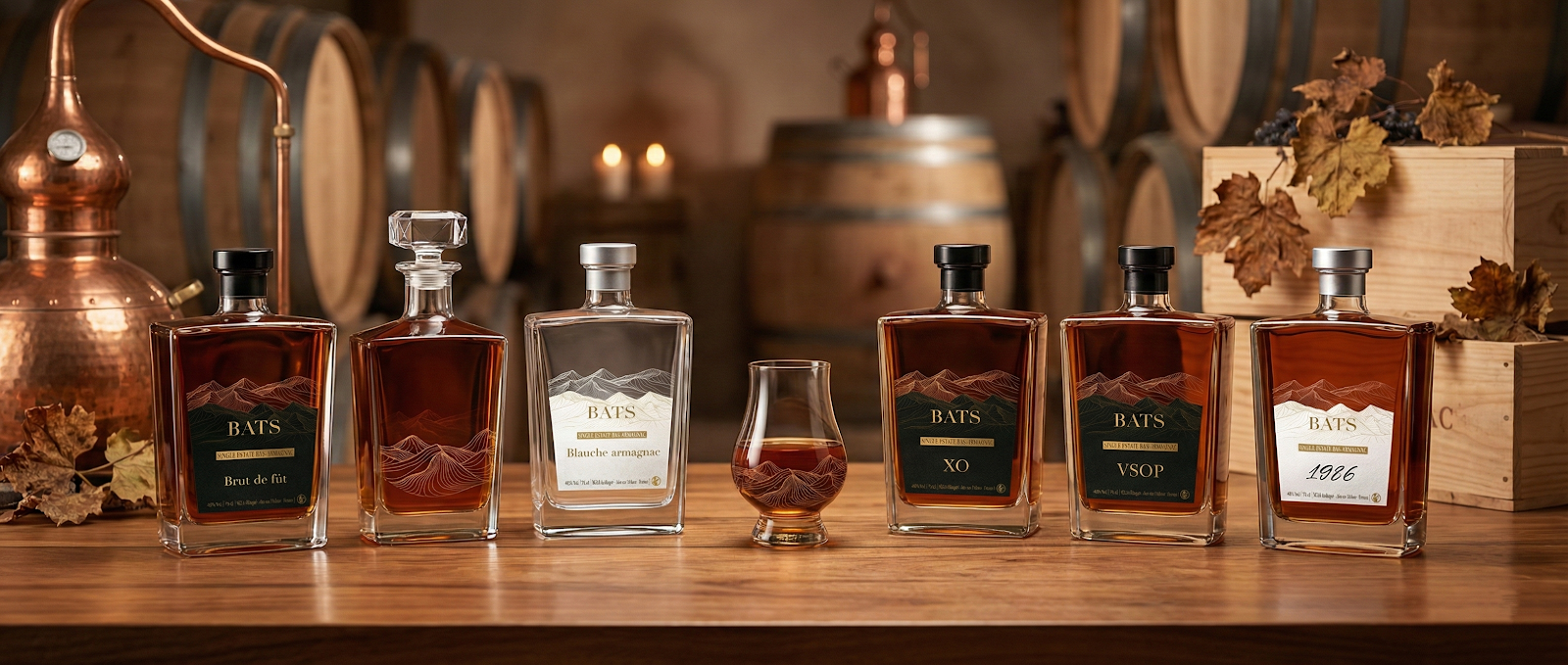 La gamme complète Domaine Bats au chai