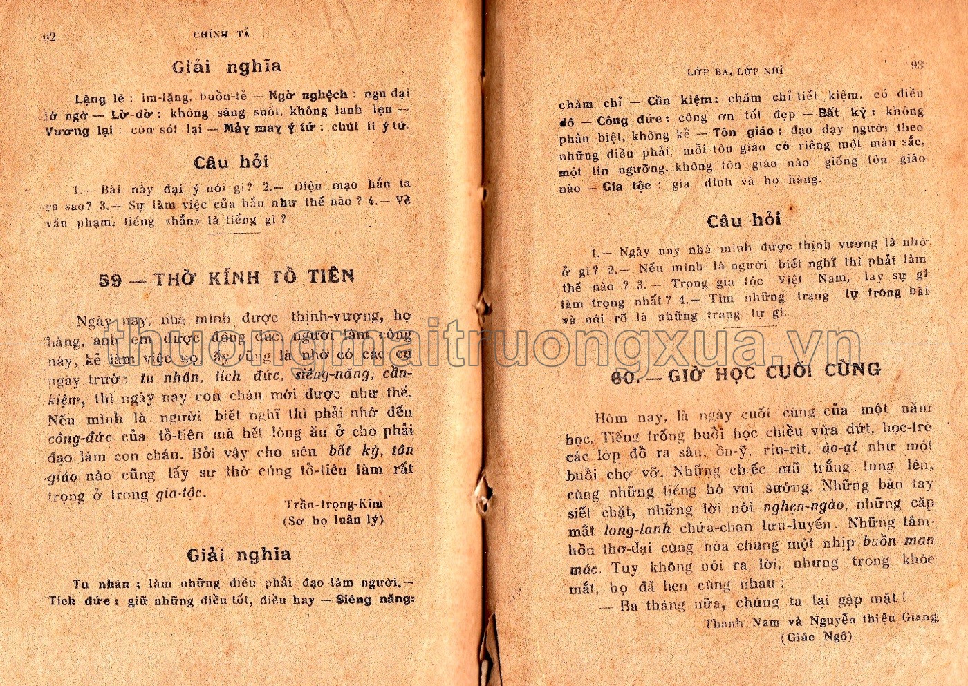 Chính tả lớp ba, lớp nhì (1951) - Trang 81