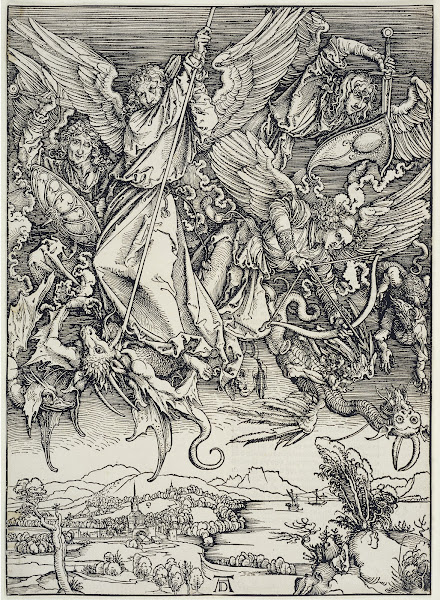 Michaels Kampf mit dem Drachen aus der Folge der Apokalypse Urausgabe Deutsch 14