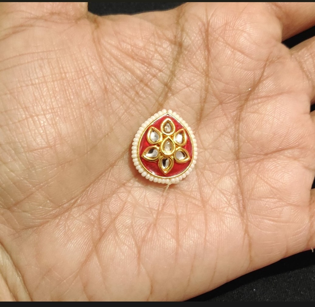 B29-Drop Red Meena Per Pcs