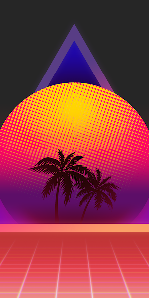 Synthwave, Outrun, Vaporwave, Retrowave, Sunset 4K Wallpaper Background