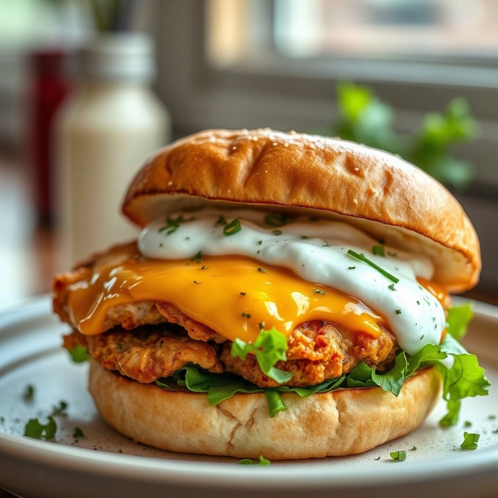 Juicy Greek Chicken Burgers with Creamy Tzatziki Sauce (Easy 30-Minute Meal)