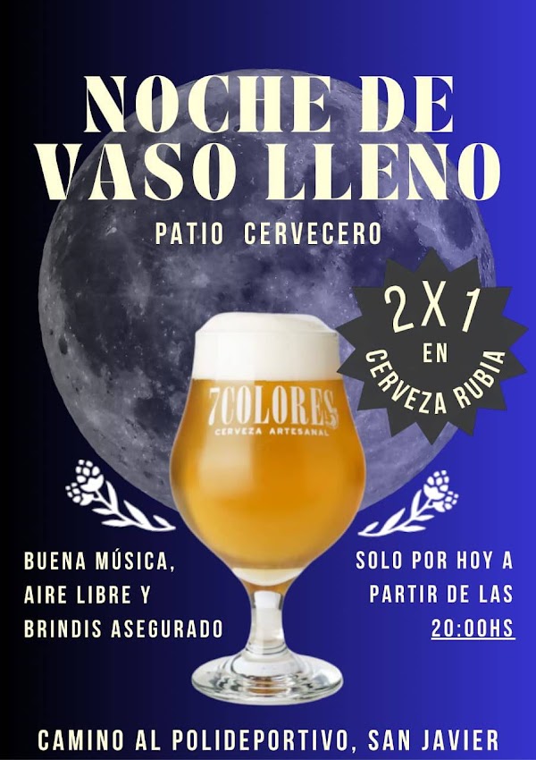 Noche de vaso lleno