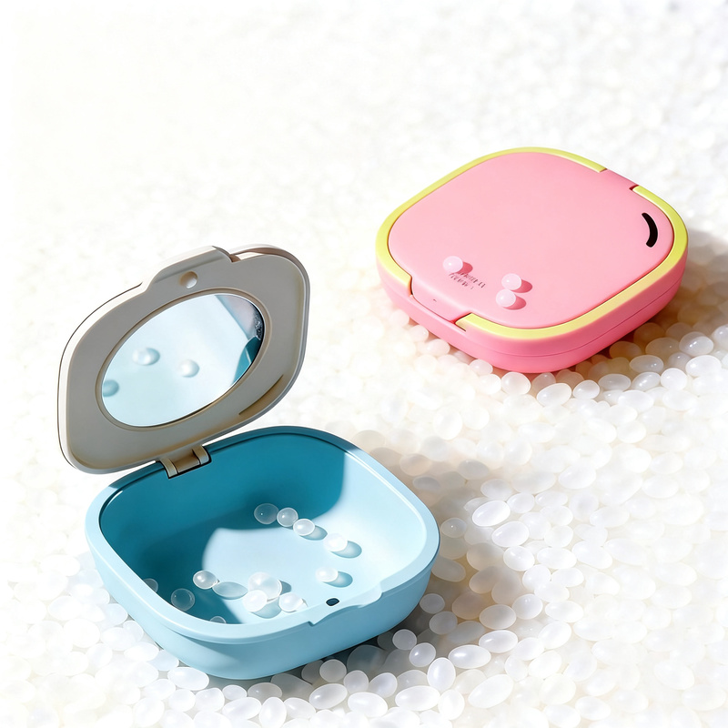 Portable storage box for braces and retainers