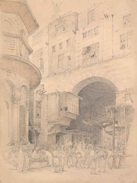 Street scene Cairo 1854