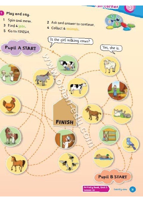 حلول أنشطة الكتاب - إنجليزي الصف 3 الفصل 2 (1)