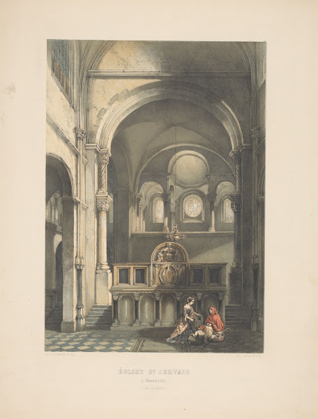 Église St Servais à Maestricht Coté occidental 1855