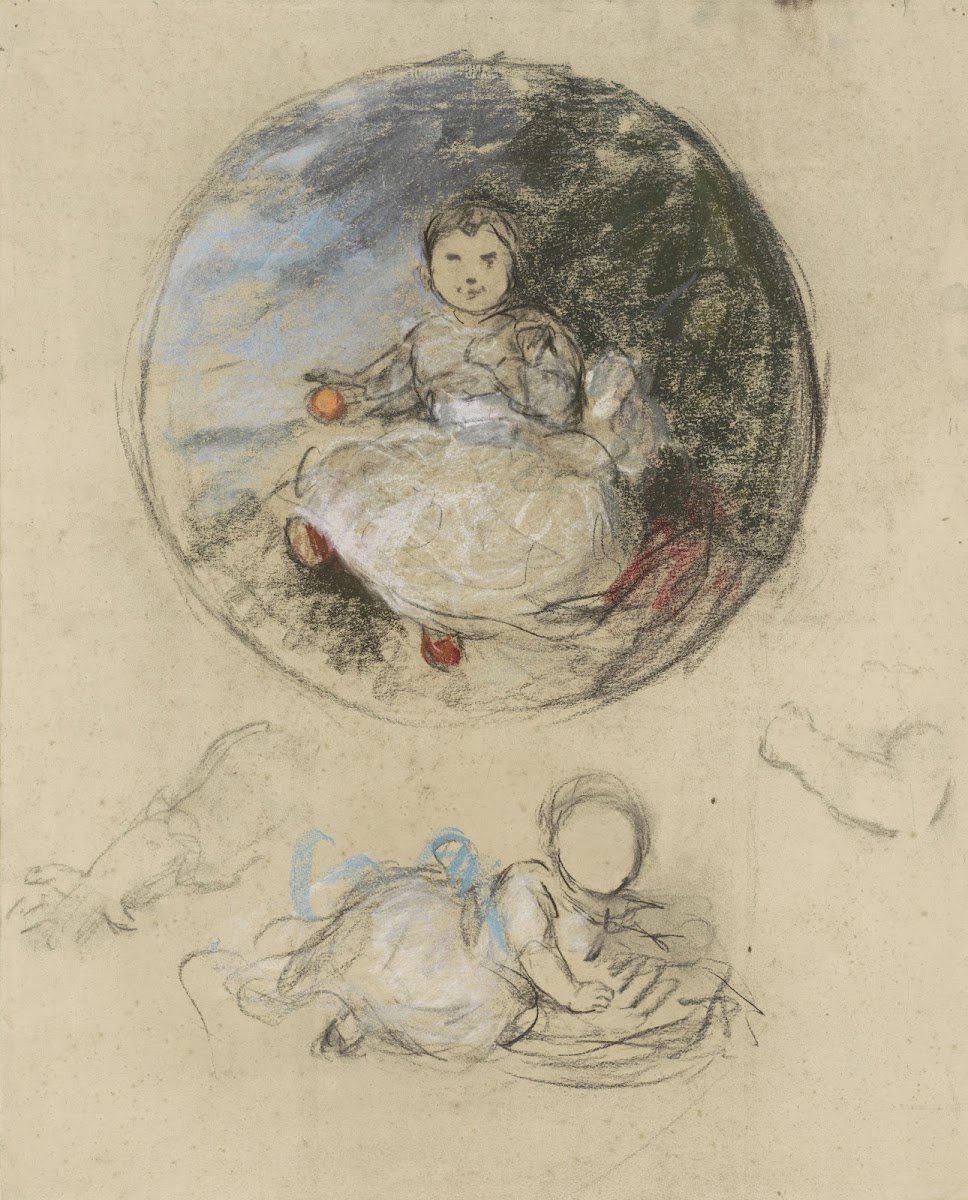 Twee studies van prinses Juliana 1910