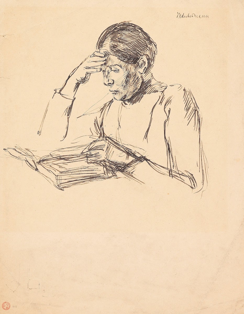 Lesende Martha Liebermann 1888