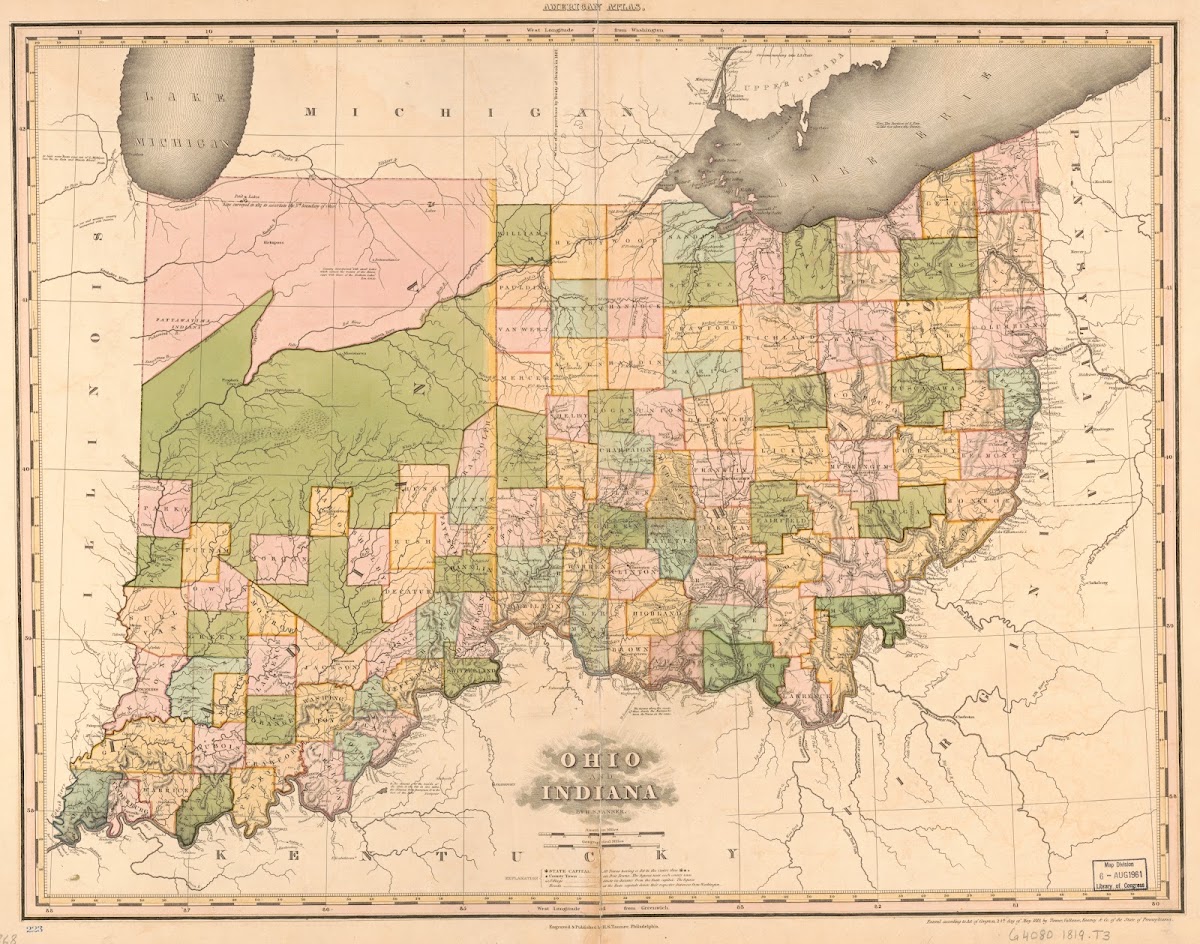 Ohio and Indiana 1819