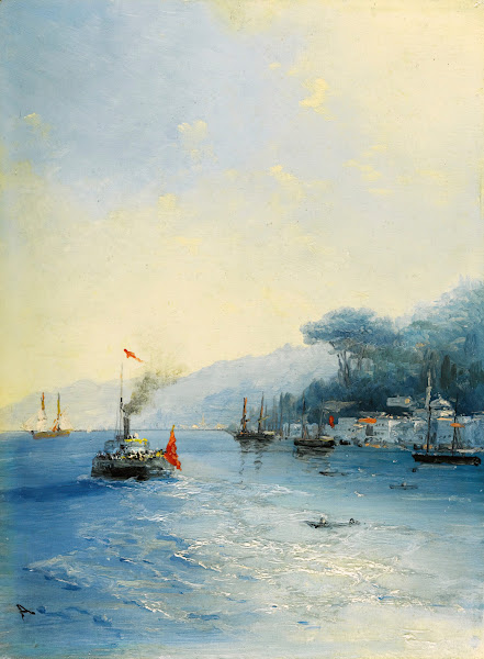 Shipping On The Bosphorus Constantinople 1900