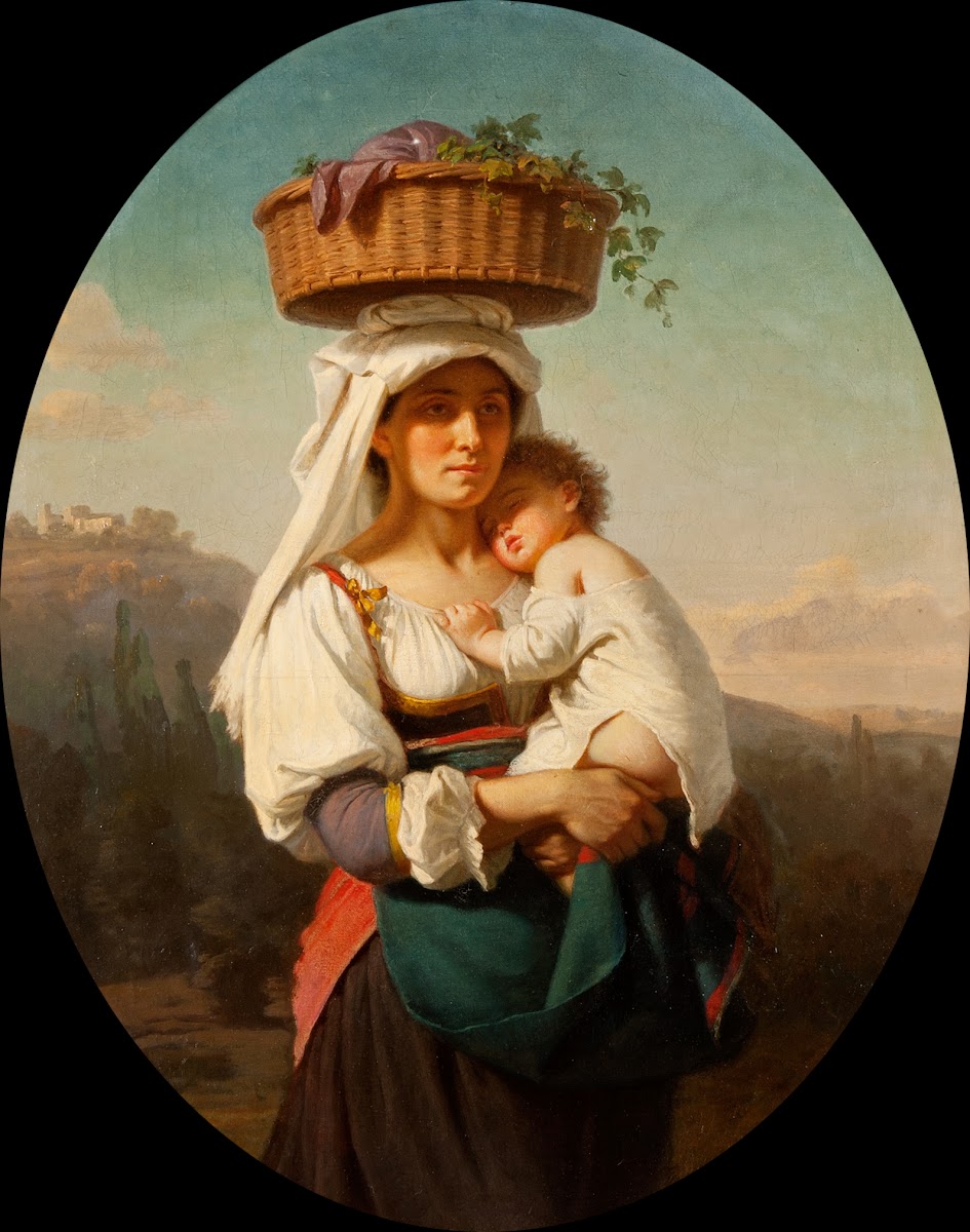 Italian mother with child