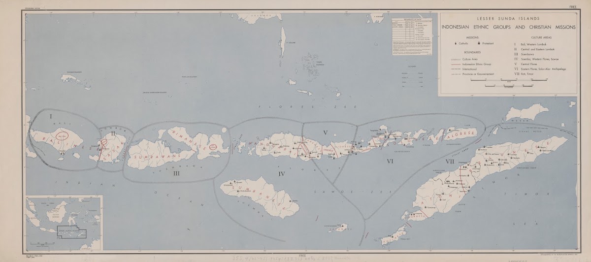 Lesser Sunda Islands  Indonesian ethnic groups and Christian missions 1945