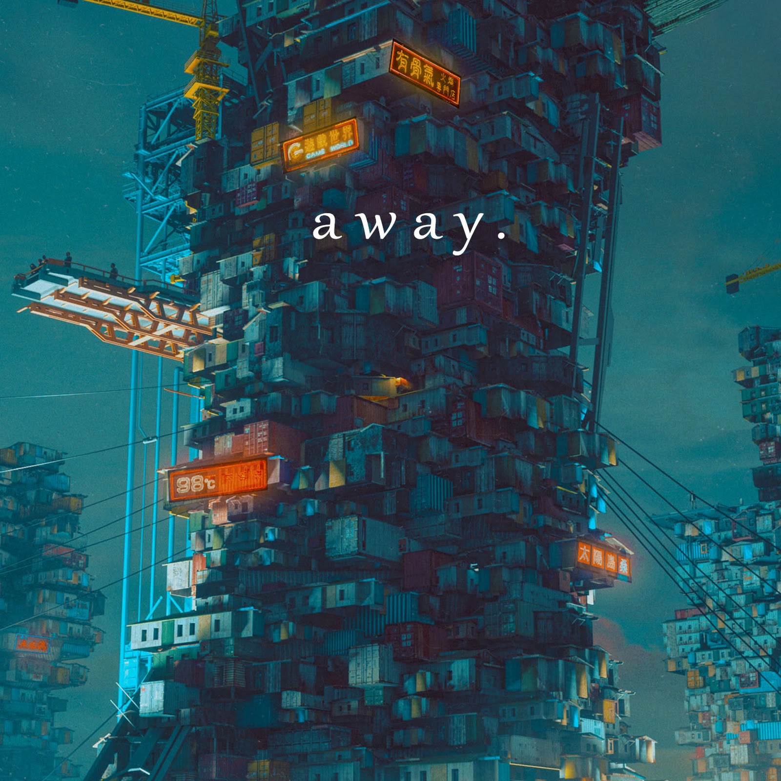 Download Cyberpunk, Science Fiction, Future City, Dystopian 2K iPhone