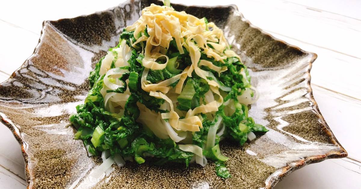 Phở khô xào cải đắng tàu hủ ki