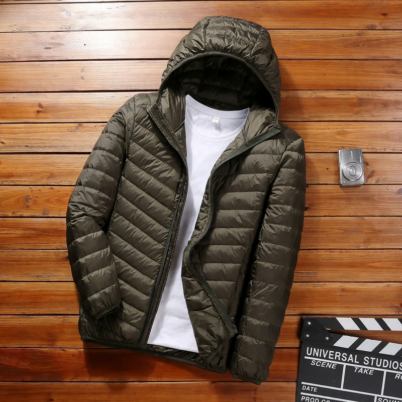Lightweight men's down jacket, short, various styles