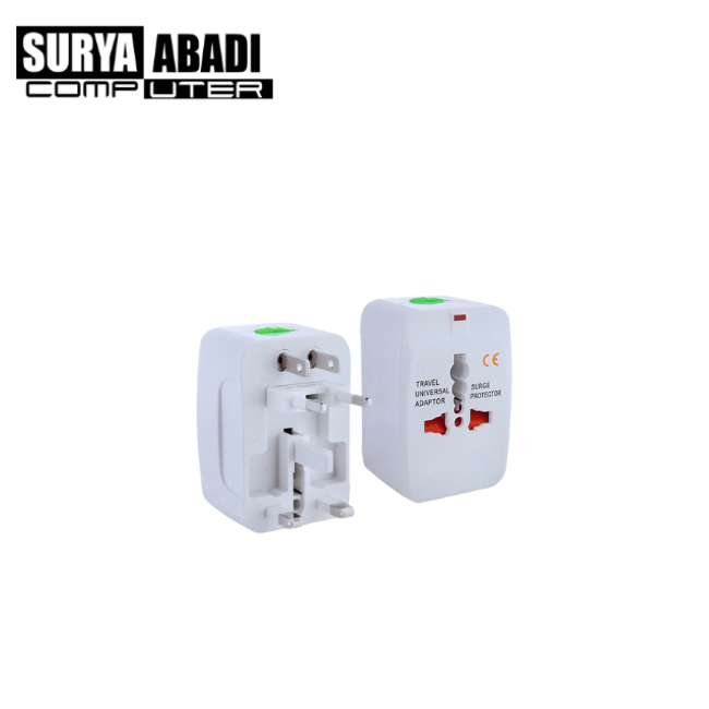 TRAVEL ADAPTOR UNIVERSAL BIASA