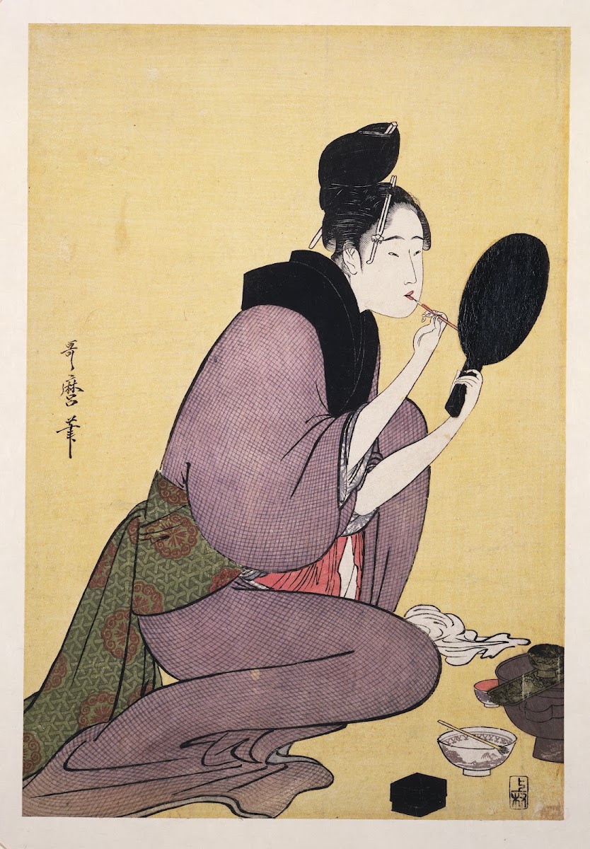 Kuchi beni  Painting the lips 1793 1804