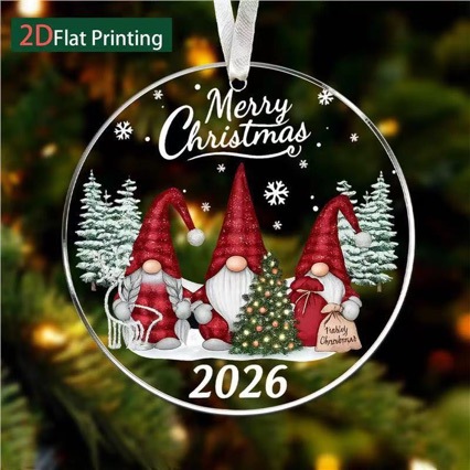 Weihnachtlicher Wichtel-Anhänger aus Acryl