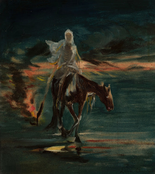 Death central section of the triptych Disaster sketch 1870