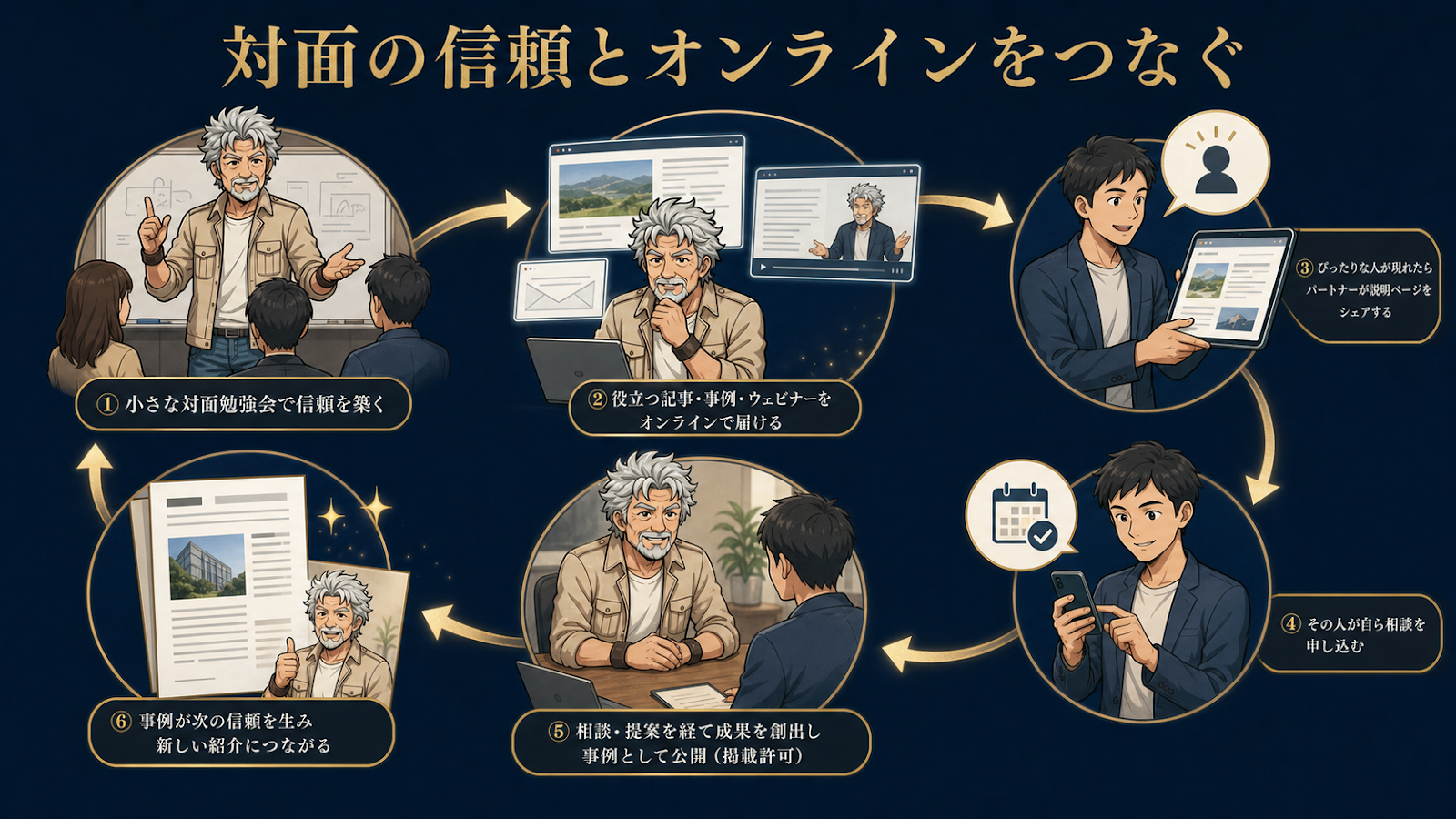 オンラインとオフラインを一つの紹介導線でつなぐ