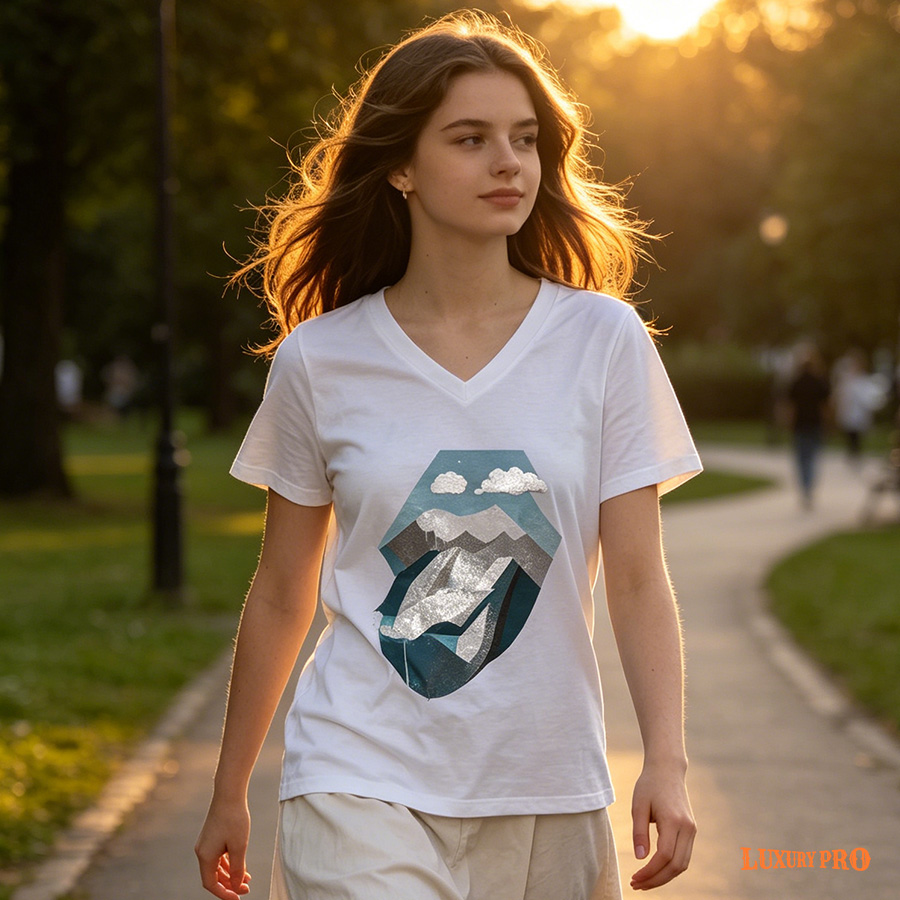 AOP TOL Universal Oversized Raglan Sleeve V-Neck T-Shirt