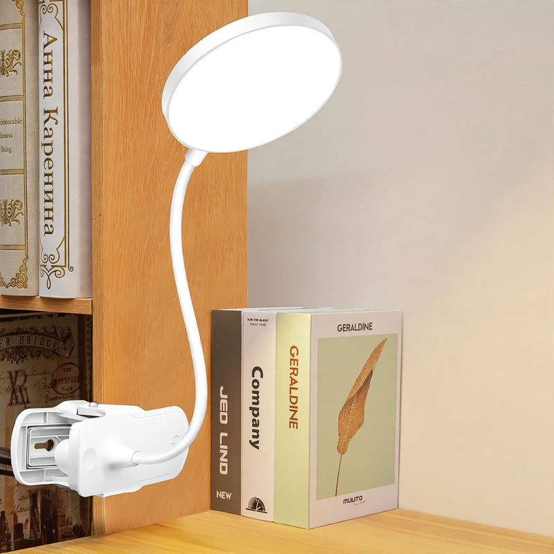 LED-Klemmlampe für Studium und Lesen, augenschonend