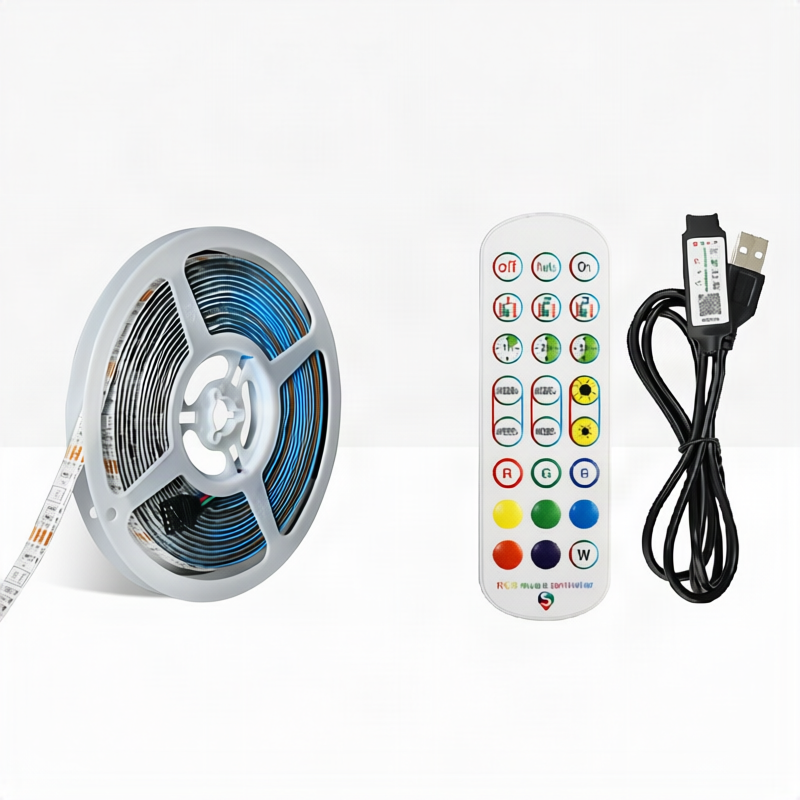 RGB-LED-Streifen 5050, steuerbar per App und Fernbedienung