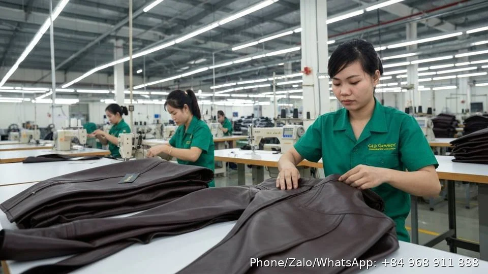 leather garments - Gold Garment Vietnam