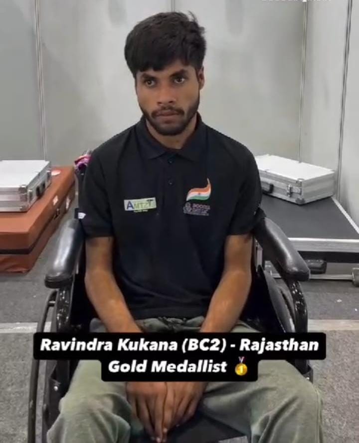 बीकानेर का गौरव — दिव्यांग खिलाड़ी रविंद्र कुकणा ऑस्ट्रेलिया के लिए रवाना