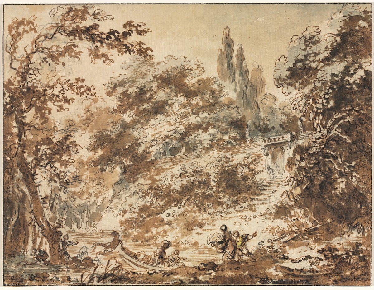 Scene in a Park c 1760