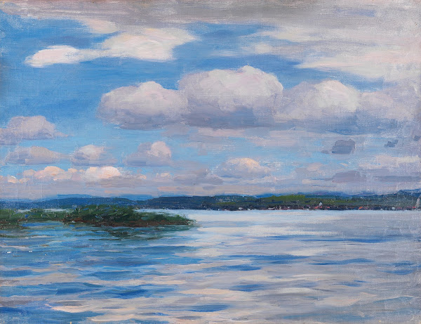 See mit Wetterwolken 1909 1914