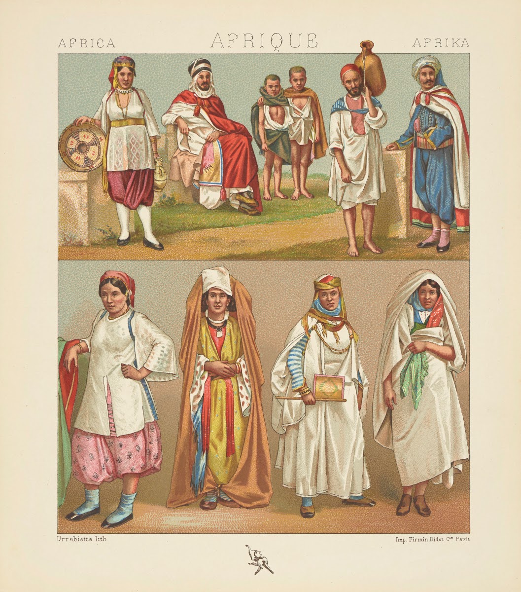 Les populations Barbareques  costumes de lAlgérie  et de la Tunisie 1876 1888