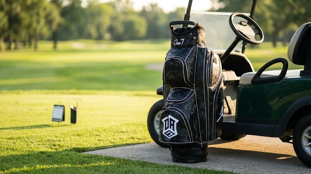 Golf Sunday bag comparison showing a full-capacity cart bag alternative for golfers needing more storage
