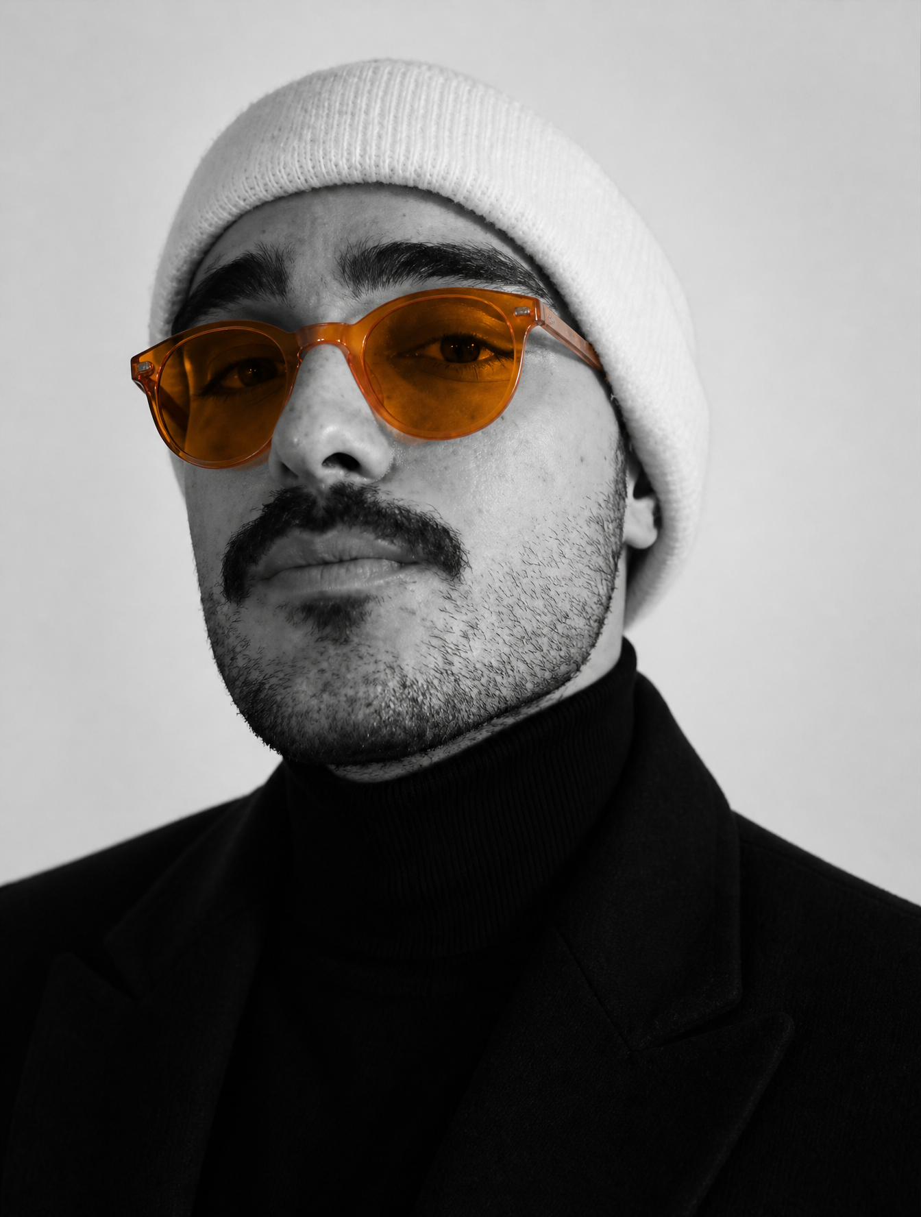 Retrato de estudio ultrarrealista de