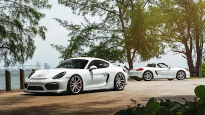 Car, Porsche, Vehicle, White Cars, Porsche 981 5K Wallpaper Background