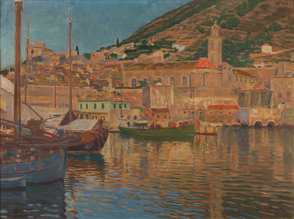 Hafenpartie bei Ragusa 1912