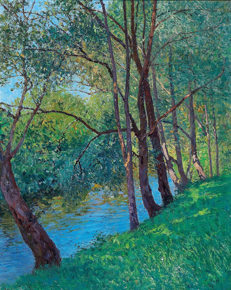The Stream in the Au on the Krems Lower Austria KremsDanube 1909