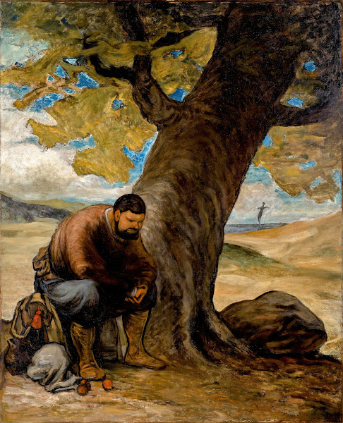 Sancho Pansa unter einem Baum ausruhend 1860 1870