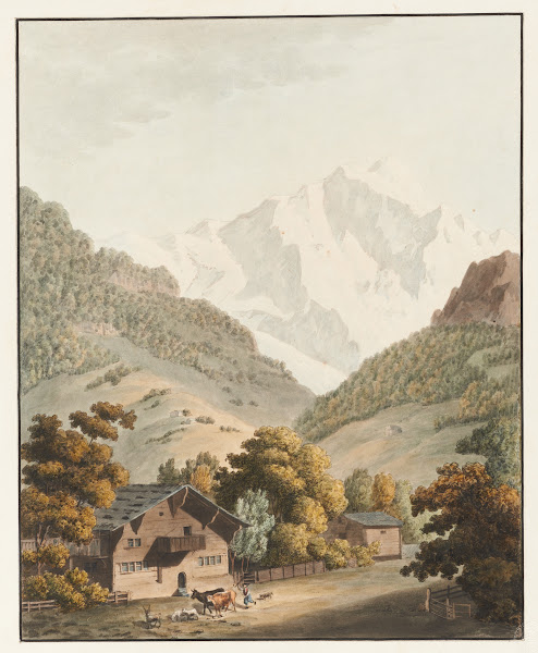 Vue du Jungfrau Horn Pic de la Vierge