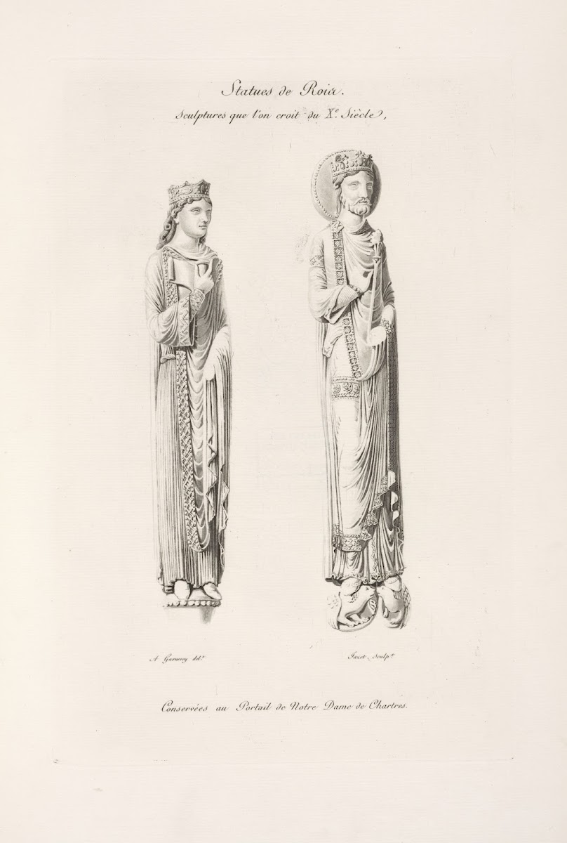 Statues de rois Sculptures que lon croit du Xe siècle 1839