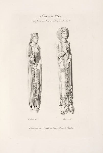 Statues de rois Sculptures que lon croit du Xe siècle 1839