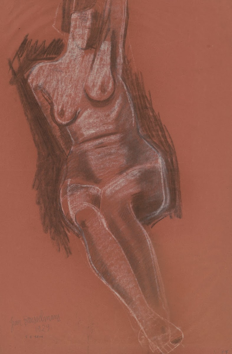 Nude woman seated front view 1929
