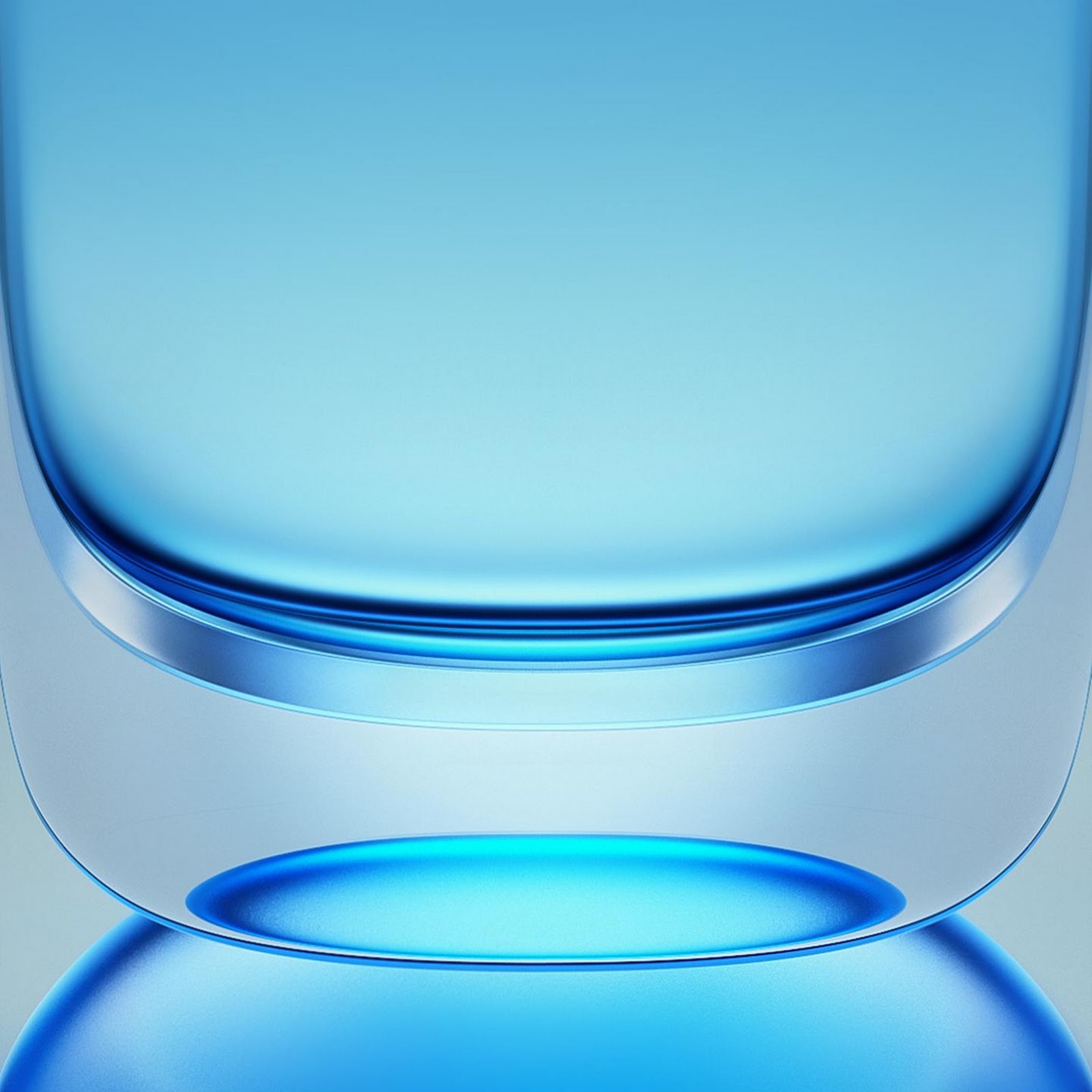 Download Abstract Blue Glass Surface 2K iPhone