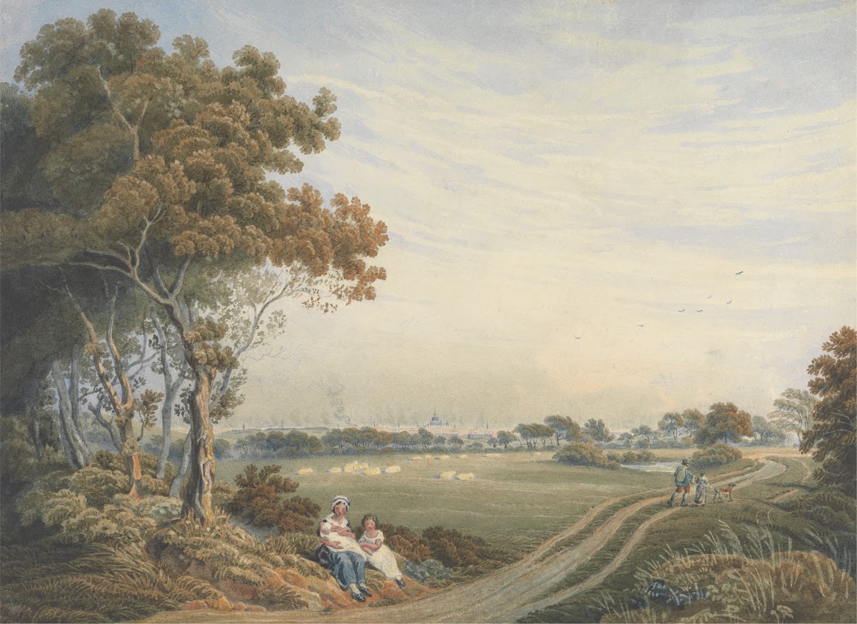 A Distant View of the City of London from St Johns Wood ca 1805