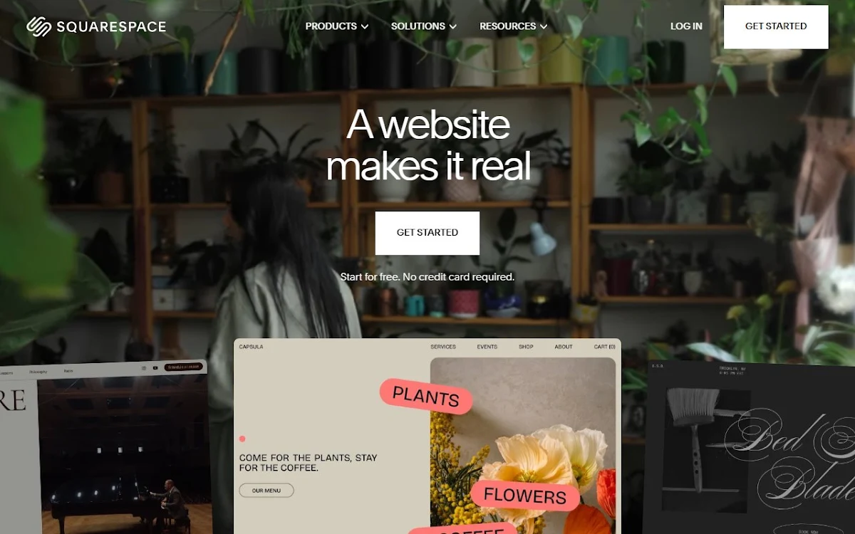 Captura de Squarespace