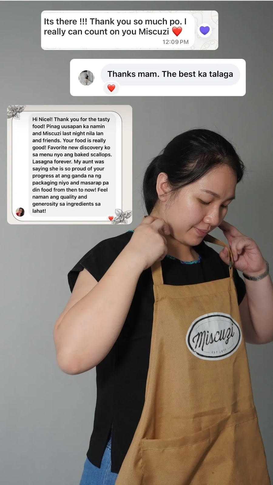 Miscuzi customer feedback 2