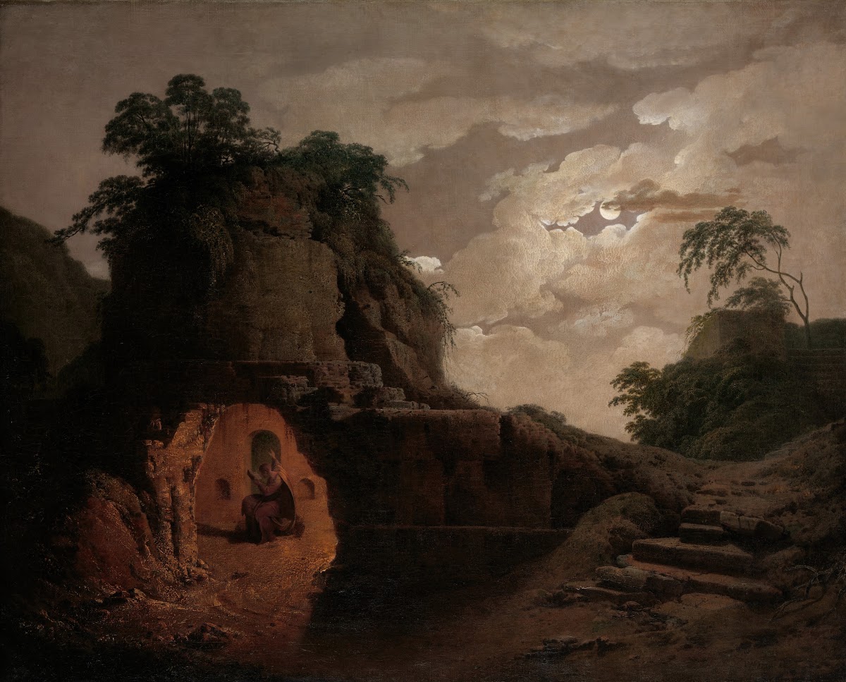 Virgils Tomb by Moonlight with Silius Italicus Declaiming 1779