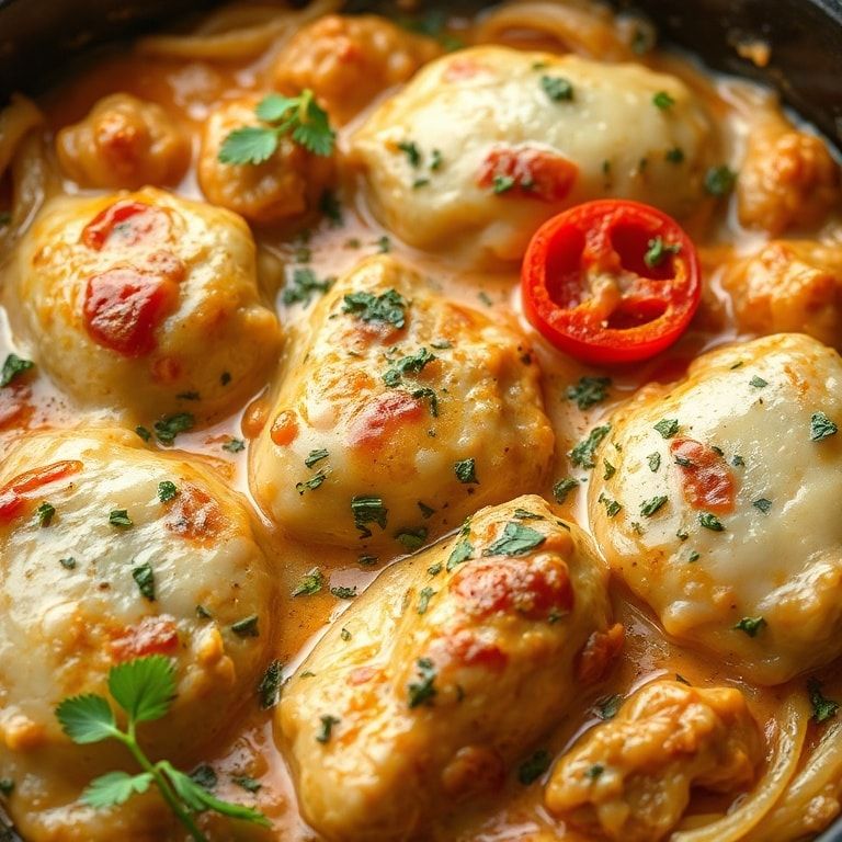 Creamy Pepperoncini Chicken Skillet Recipe for Easy Dinner – Quick & Comforting Dinner