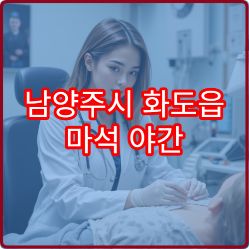 남양주시 화도읍 마석 야간 내과 감기 몸살 진료 병원 정보